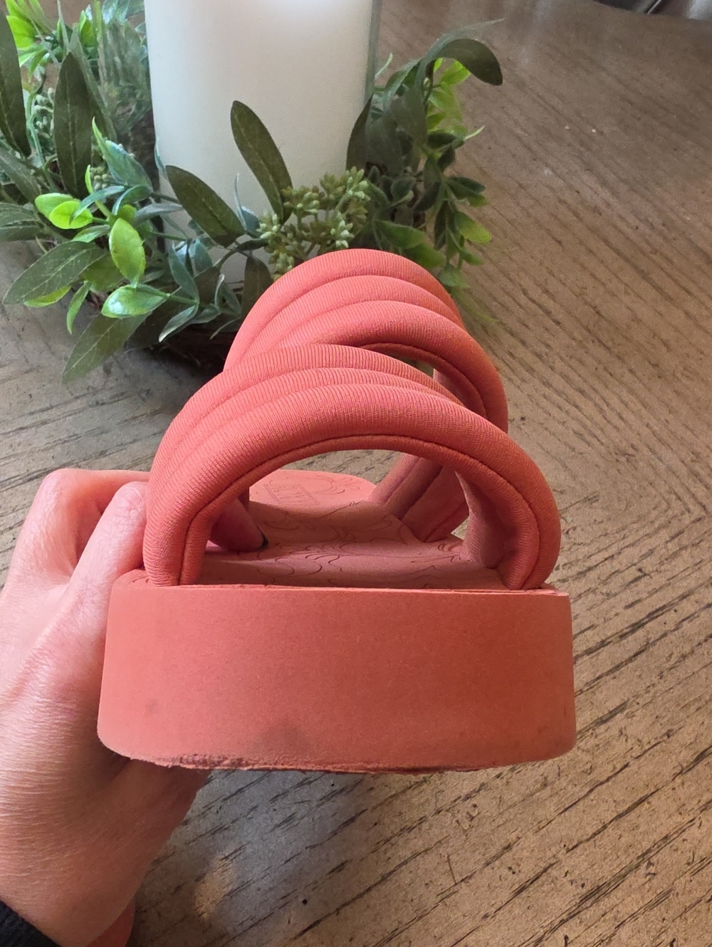 Platform Slide Sandals Roxy Size 7 - Picture 6 of 10